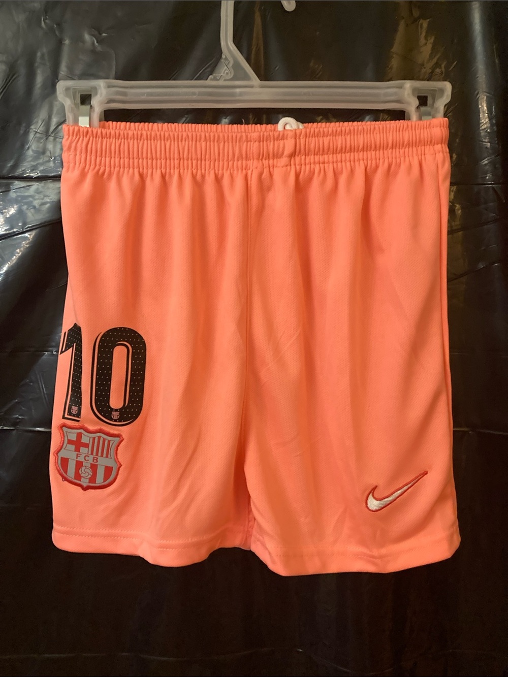 Nike Coral/Pink FC Barcelona #10 Training Shorts